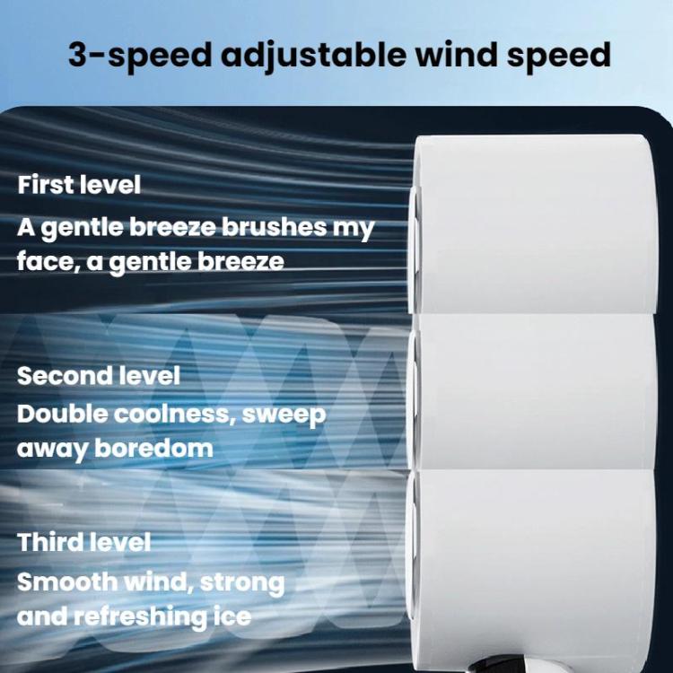 ZK03 Digital Display Cooling Fan USB Silent Handheld Cold Compress Fan
