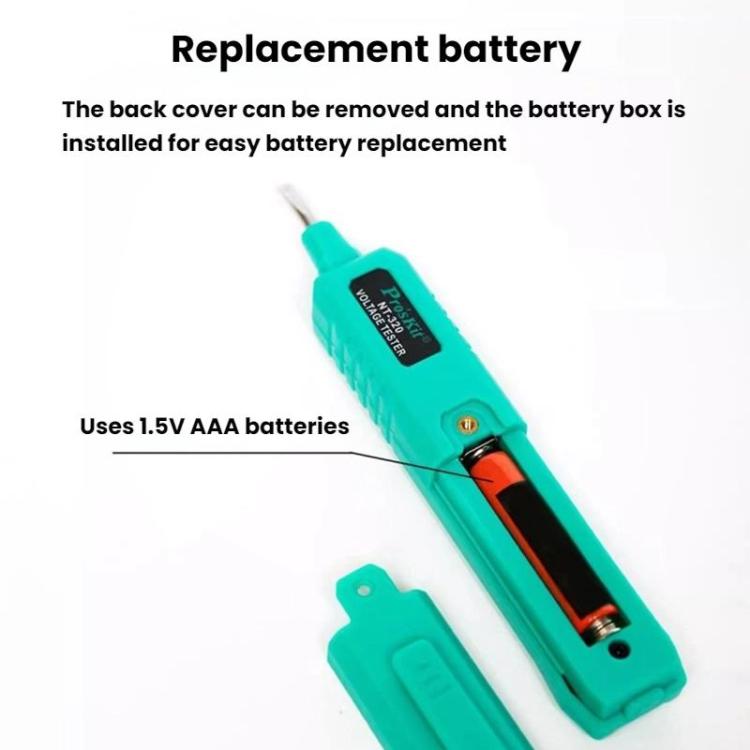 ProsKit NT-320-C Multifunctional Electrical Tester Pen Wire Break Detection Digital Display Induction Test Pen