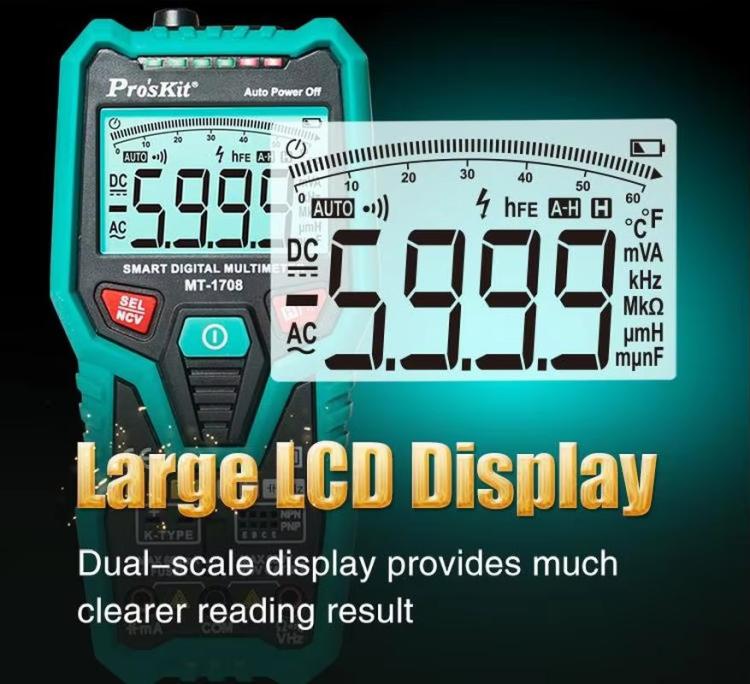 Multifunctional Burn-Proof 3 5/6 Intelligent Digital Multimeter Electrician Auto Ranging Universal Meter