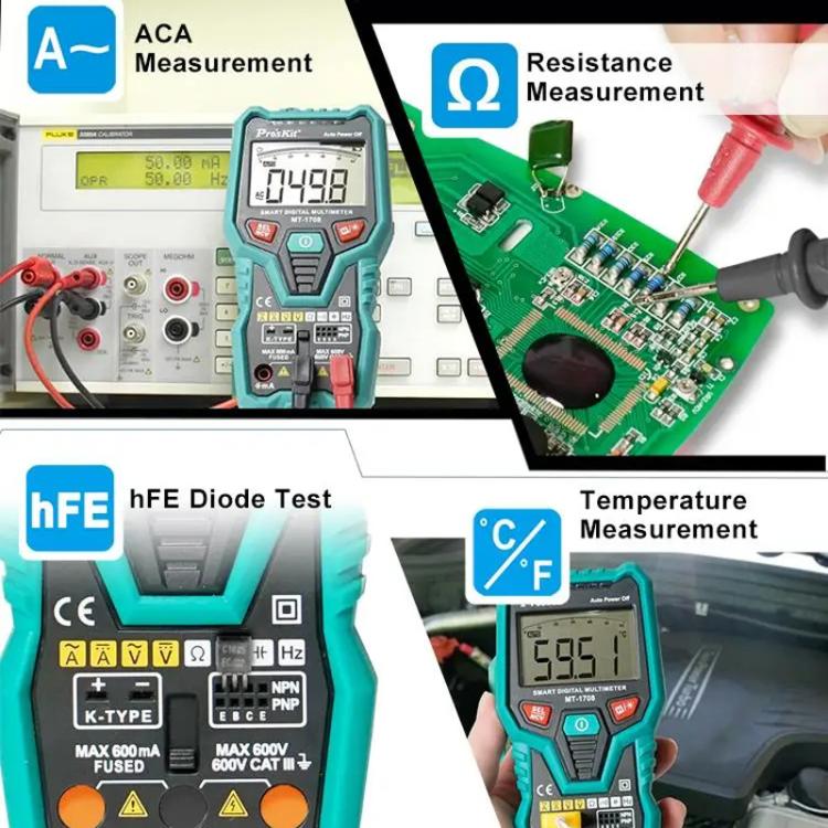 Multifunctional Burn-Proof 3 5/6 Intelligent Digital Multimeter Electrician Auto Ranging Universal Meter