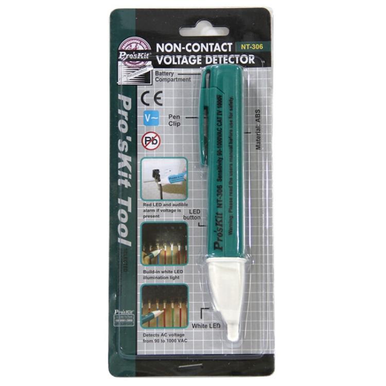 Non-Contact Portable Electrical Tester Pen With LED Zero Ground Wire Testing Tool