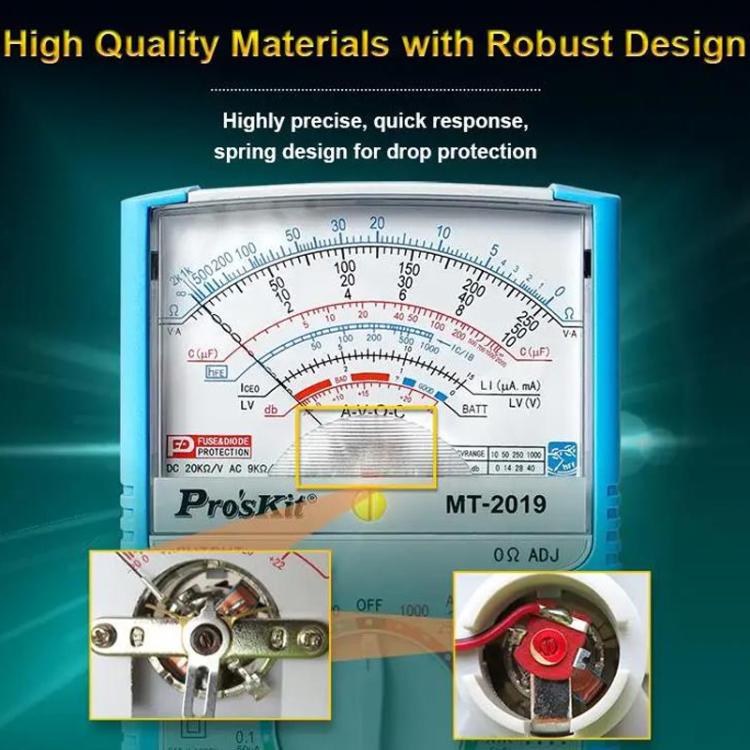 Analog Multimeter 24 Range Mechanical High Precision Universal Meter