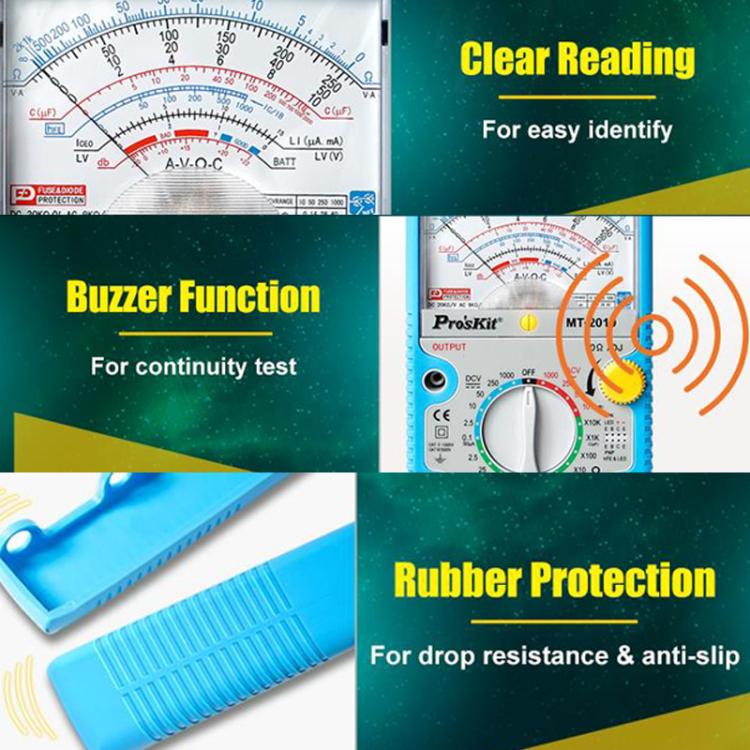 Analog Multimeter 24 Range Mechanical High Precision Universal Meter