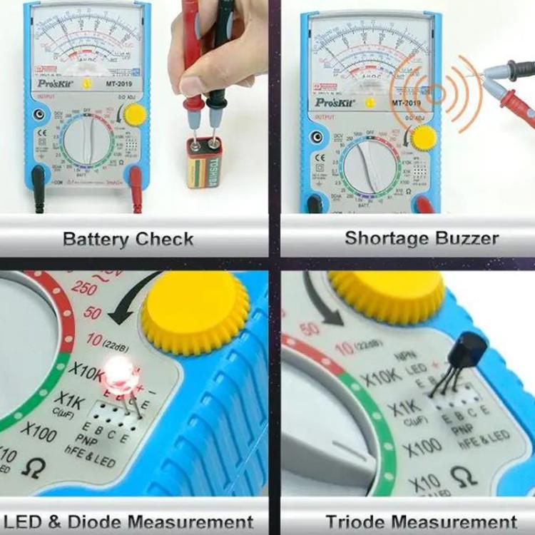 Analog Multimeter 24 Range Mechanical High Precision Universal Meter