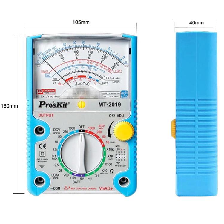 Analog Multimeter 24 Range Mechanical High Precision Universal Meter