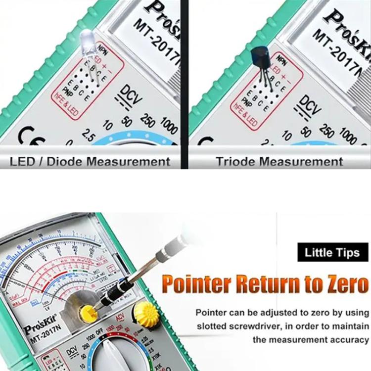 Analog Multimeter 26 Range Misoperation-Proof Burn-Proof Electrical Meter