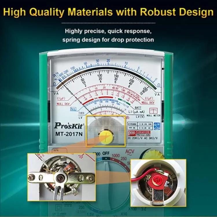 Analog Multimeter 26 Range Misoperation-Proof Burn-Proof Electrical Meter