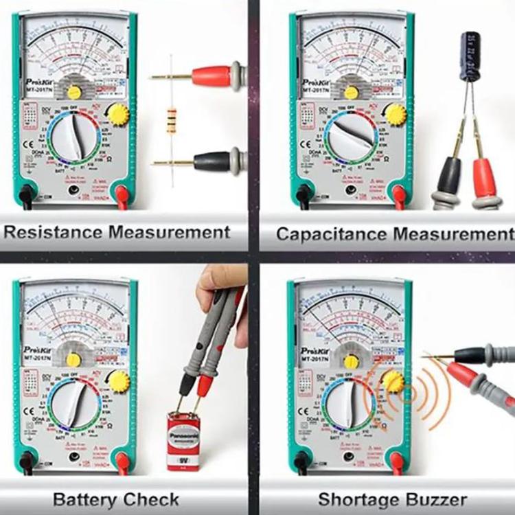 Analog Multimeter 26 Range Misoperation-Proof Burn-Proof Electrical Meter