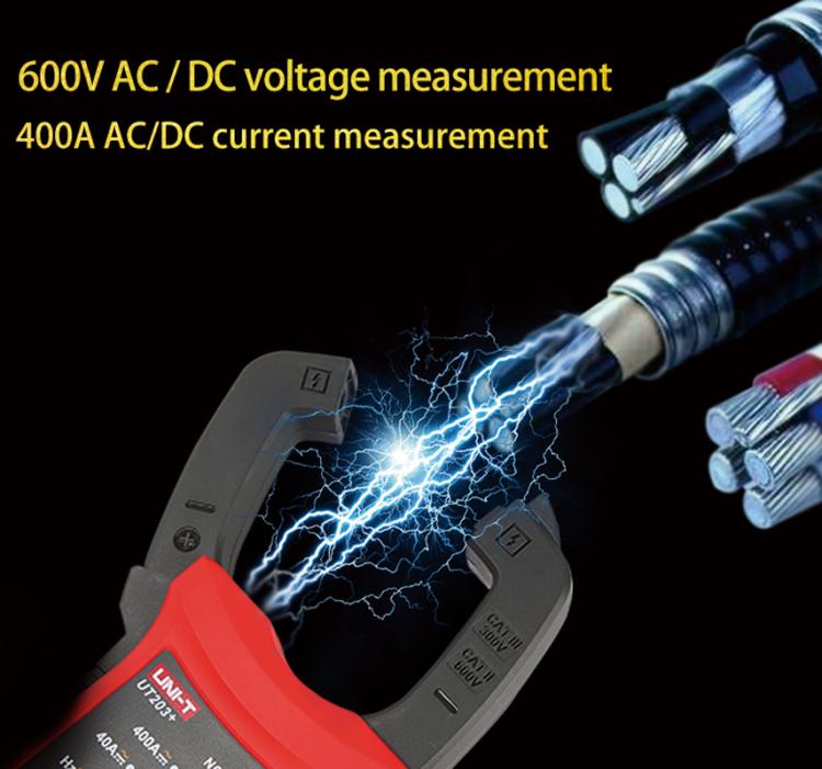 True RMS Auto-Ranging Digital Clamp Meter 400A AC/DC With NCV, Backlit LCD, Live Wire Detection & Data Hold