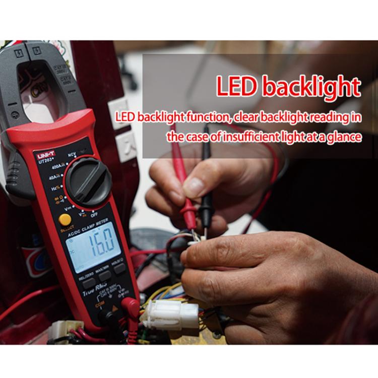 True RMS Auto-Ranging Digital Clamp Meter 400A AC/DC With NCV, Backlit LCD, Live Wire Detection & Data Hold