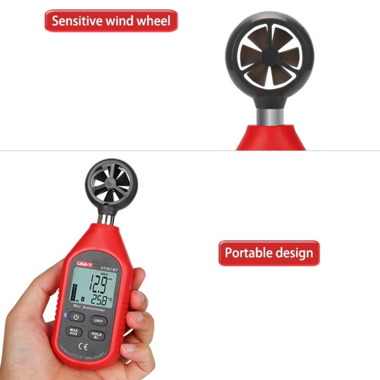 Digital Anemometer Wind Speed Meter 12-Level Dynamic Indicator