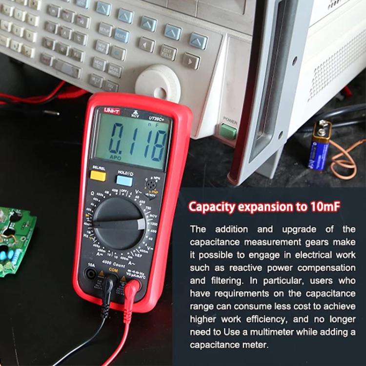 Digital Multimeter 1000V DC/750V AC Voltage, 10A Current Tester