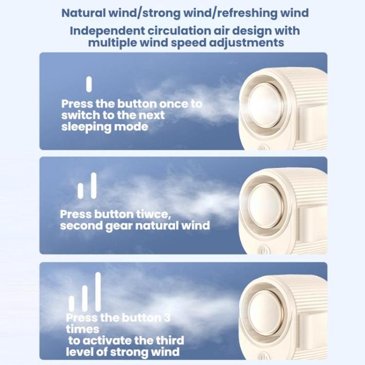 High-speed Waist-mounted Fan Outdoor Clip-on USB Mini Fan