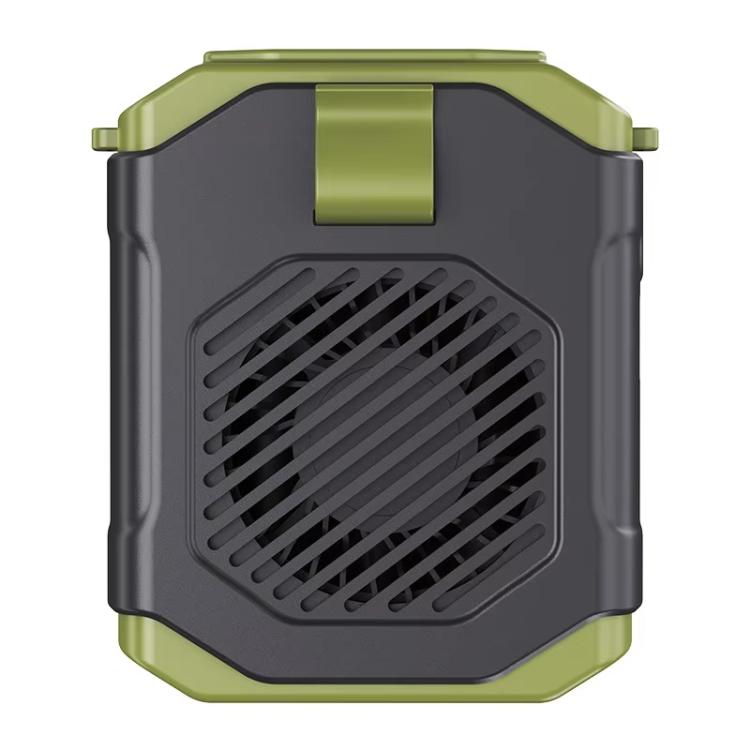 F31 Rechargeable Waist-Mounted Clip Fan With 5-Speed Adjustable Airflow, Stand & Flashlight