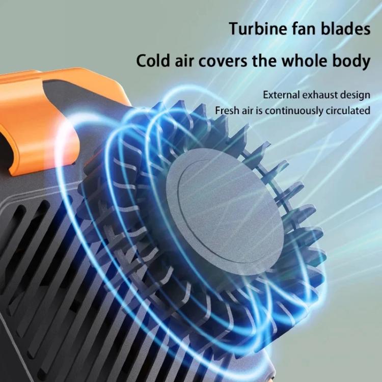 F31 Rechargeable Waist-Mounted Clip Fan With 5-Speed Adjustable Airflow, Stand & Flashlight