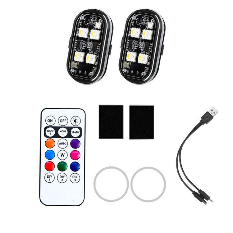 Wireless Remote-Controlled Motorcycle LED Flashing Taillight For Retrofitting