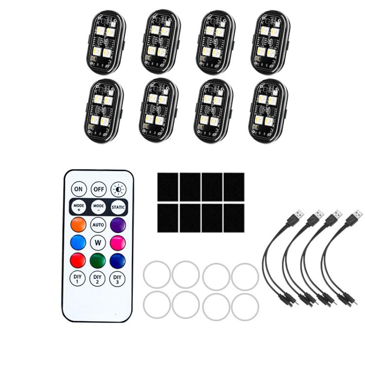 Wireless Remote-Controlled Motorcycle LED Flashing Taillight For Retrofitting