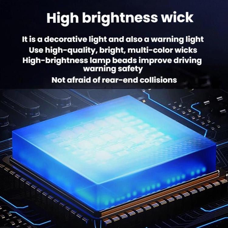Wireless Remote-Controlled Motorcycle LED Flashing Taillight For Retrofitting