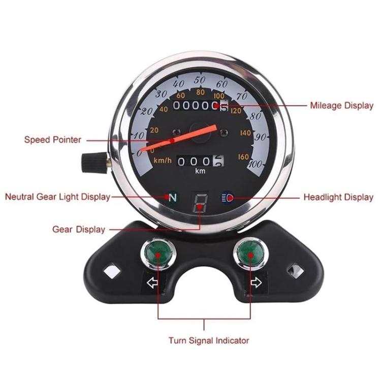 Retro Motorcycle Odometer For Honda CG125 / Suzuki GN125