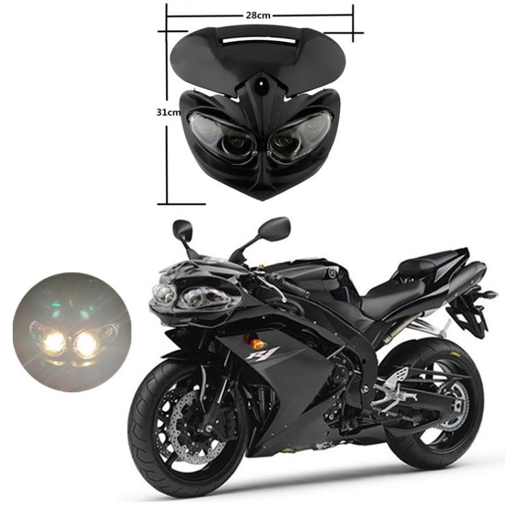 Off-Road Motorcycle Ghost Mask Four-Eye Headlight