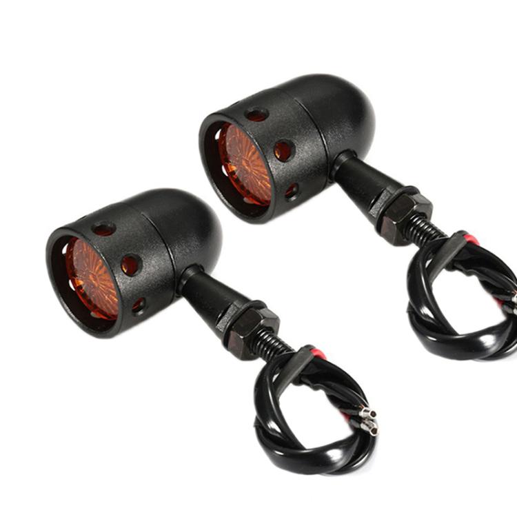 2pcs Hollow Motorcycle Modified Turn Signal Light