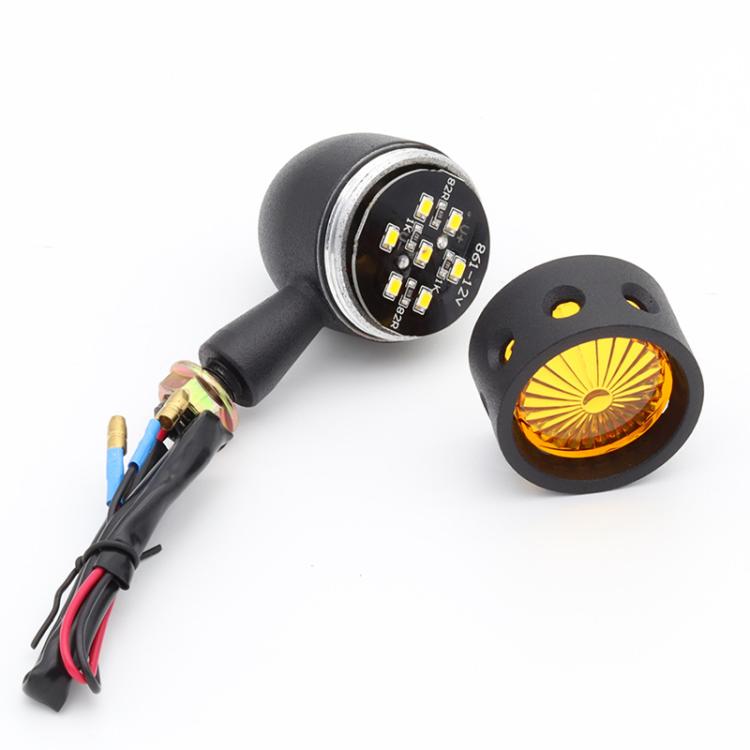 2pcs Hollow Motorcycle Modified Turn Signal Light