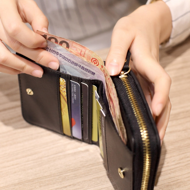 Women Short Zipper Cute Coin Purse Mini Wallet