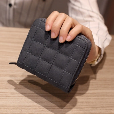 Women Short Zipper Cute Coin Purse Mini Wallet