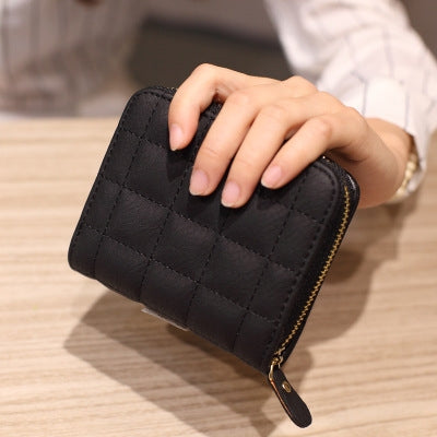 Women Short Zipper Cute Coin Purse Mini Wallet