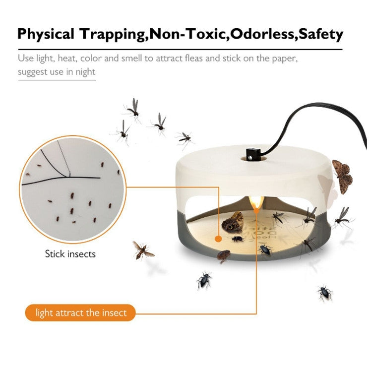 Flea Trap Pet Home Flea Lamp, EU Plug, AU Plug, JP Plug