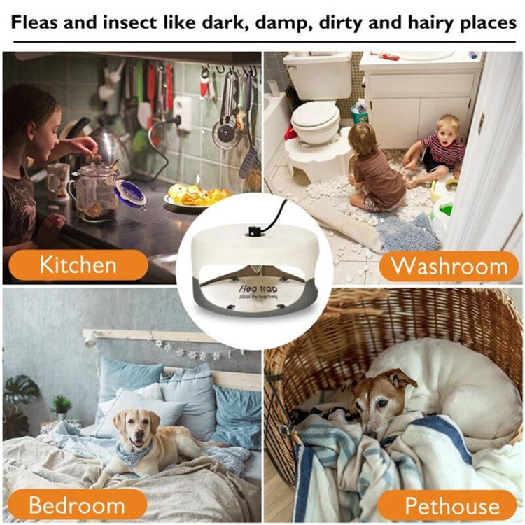 Flea Trap Pet Home Flea Lamp, EU Plug, AU Plug, JP Plug