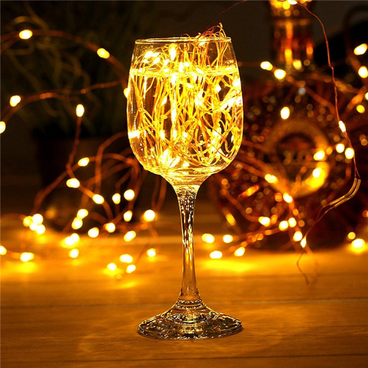 22m 200 LEDs Solar Powered Home Garden Copper Wire String Fairy Light Outdoor Christmas Party Decor Strip Lamp with 8 Modes, RGB, White Light, Warm White