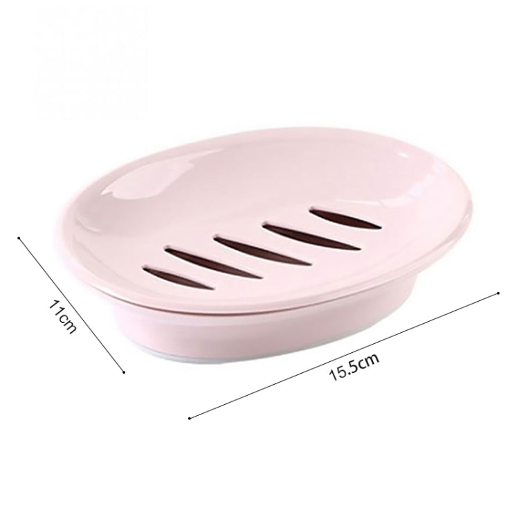 Double Lattice Home Bathroom Soap Dish Box Case Holder Container