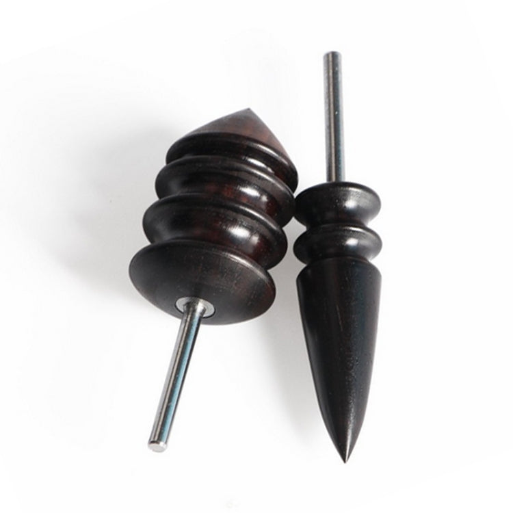 Leather Tool Edge Electric Polishing Slicker Flat Pointed Head Sandalwood Leathers Craft DIY Tools Tip Burnisher, S, L, Set(with S,L)