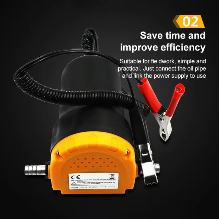 12V 60W Oil/crude oil Fluid Sump Extractor Scavenge Exchange Transfer Pump Suction Transfer Pump + Tubes for Auto Car Boat Mot, 12V