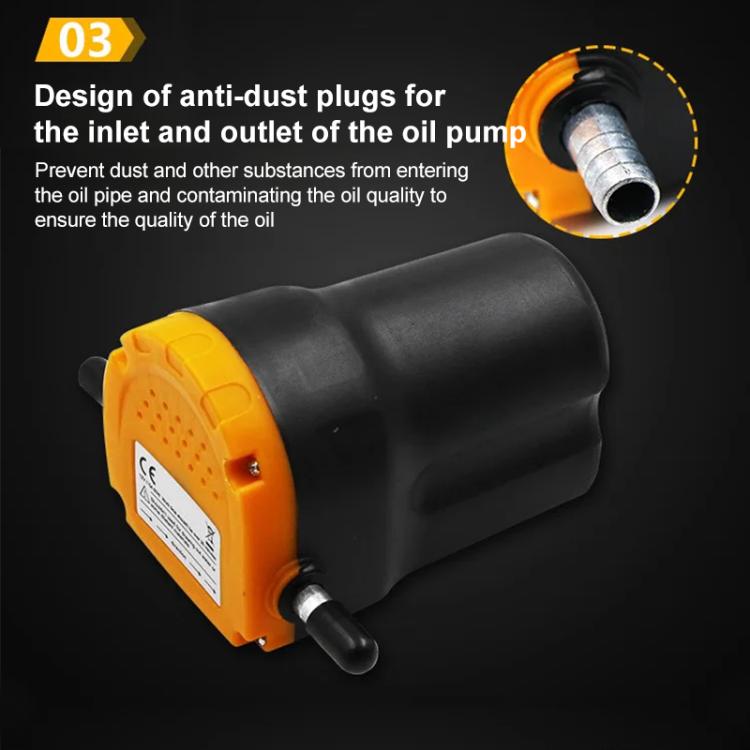 12V 60W Oil/crude oil Fluid Sump Extractor Scavenge Exchange Transfer Pump Suction Transfer Pump + Tubes for Auto Car Boat Mot, 12V