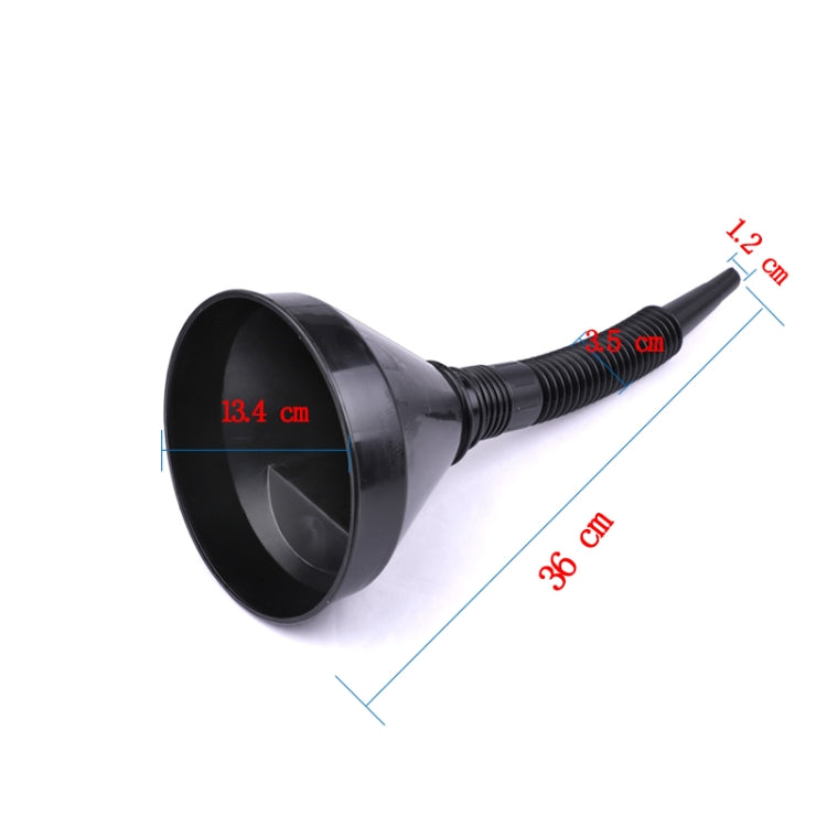 Universal Car Truck Motorcycle Filled Plastic Vehicle Funnels with Soft Spout Pipe Pour Oil Tool, Plastic Vehicle Funnels