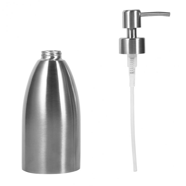 500ml Stainless Steel Soap Dispenser Kitchen Bathroom Shampoo Box Detergent Bottle, 500ml Soap Dispenser
