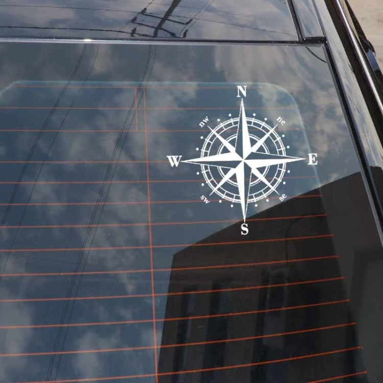 10pcs Art Design Vinyl NSWE Compass Car Stickers Decals Black/Silver, 10 PCS White + Black, 10 PCS Black + White