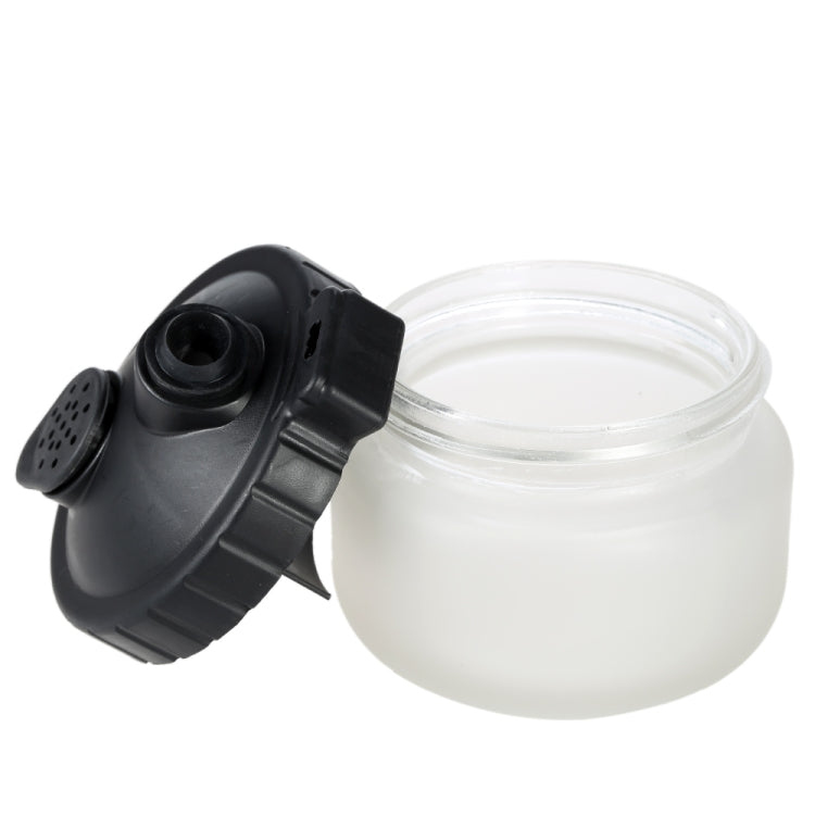 Multi-function Airbrush Cleaning Pot Model Air Pump Spray Paint Coloring Tool Waste Collection Bottle Pen Holder, 304ml Air Pump Spray Paint Bottle