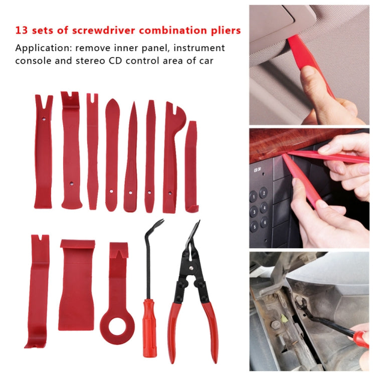 13 PCS Car Audio Disassembly Modification Tool Interior Door Panel Disassembly Screwdriver Installation Soundproof Repair Tool, 13 In 1