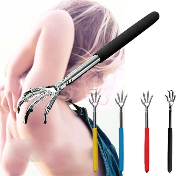 Practical Handy Stainless Telescopic Pocket Scratching Massage Kit Bear claw back scratcher(Color Random delivery)