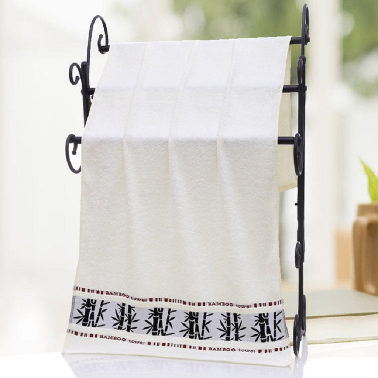 Bamboo Fiber Ink Bamboo Plain Thick Absorbent Soft Adult Bath Towel