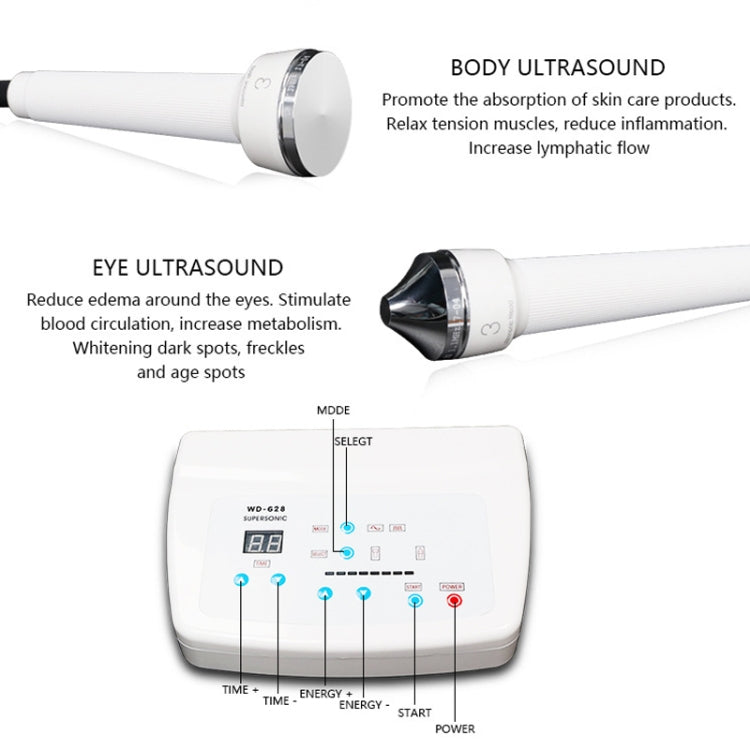 2 PCS Professional Ultrasonic Ladies Skin Care Whitening Freckle Facial Machine