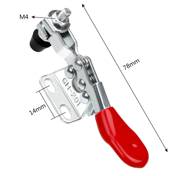 5 PCS GH201A Quick Fixture Horizontal Tooling Clamp, GH201A