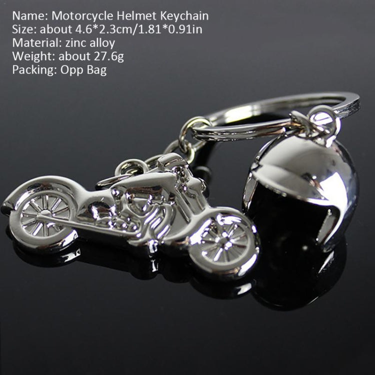 Classic 3D Simulation Model Of Motorcycle Motorcycle Helmet Charms Creation Alloy Key Chain Key Holder Car Key, Motorcycle Shape