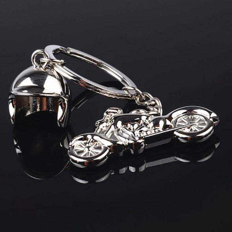 Classic 3D Simulation Model Of Motorcycle Motorcycle Helmet Charms Creation Alloy Key Chain Key Holder Car Key, Motorcycle Shape