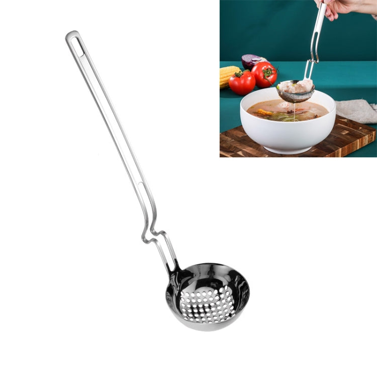 Stainless Steel Hot Pot Hanging Wall Spoon Creative Fishing Spoon Porridge Spoon, Soup Spoon, Colander