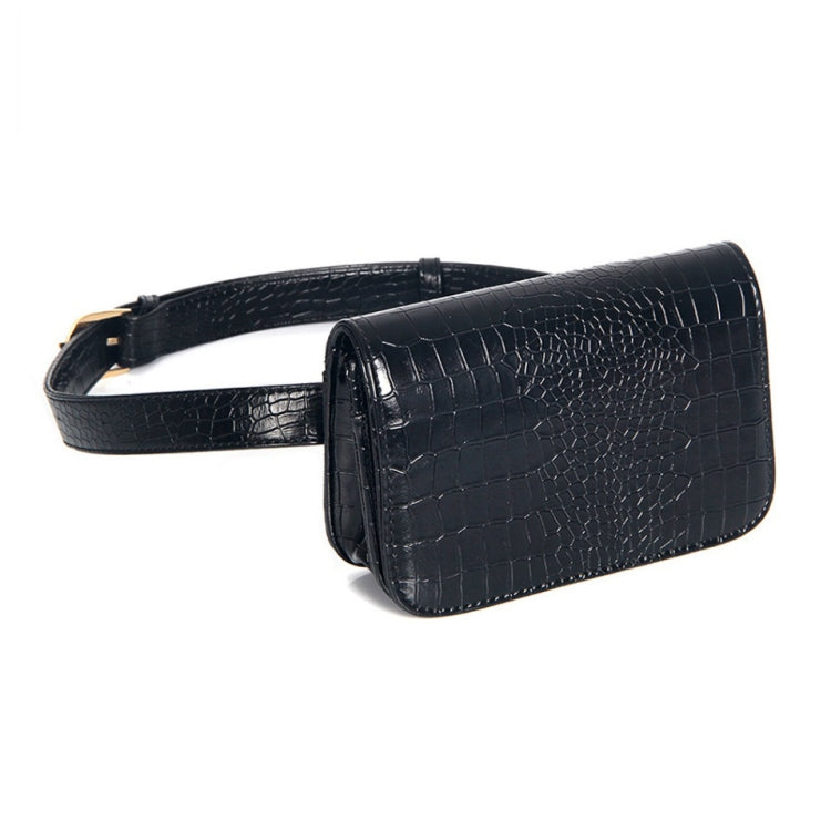 Vintage Women Alligator PU Leather Waist Pack Travel Belt Wallets Fanny Bags, Fanny Bags