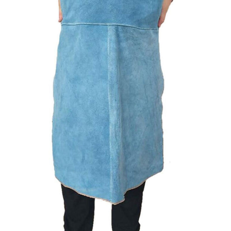 Full Leather Electric Welding Apron High Temperature Fireproof Star Splash Protective Clothing, The Whole Paragraph 60×80, Entire Section 60×90, Three Spells 60×80